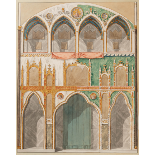 Design for the Side Elevation of a Private Chapel